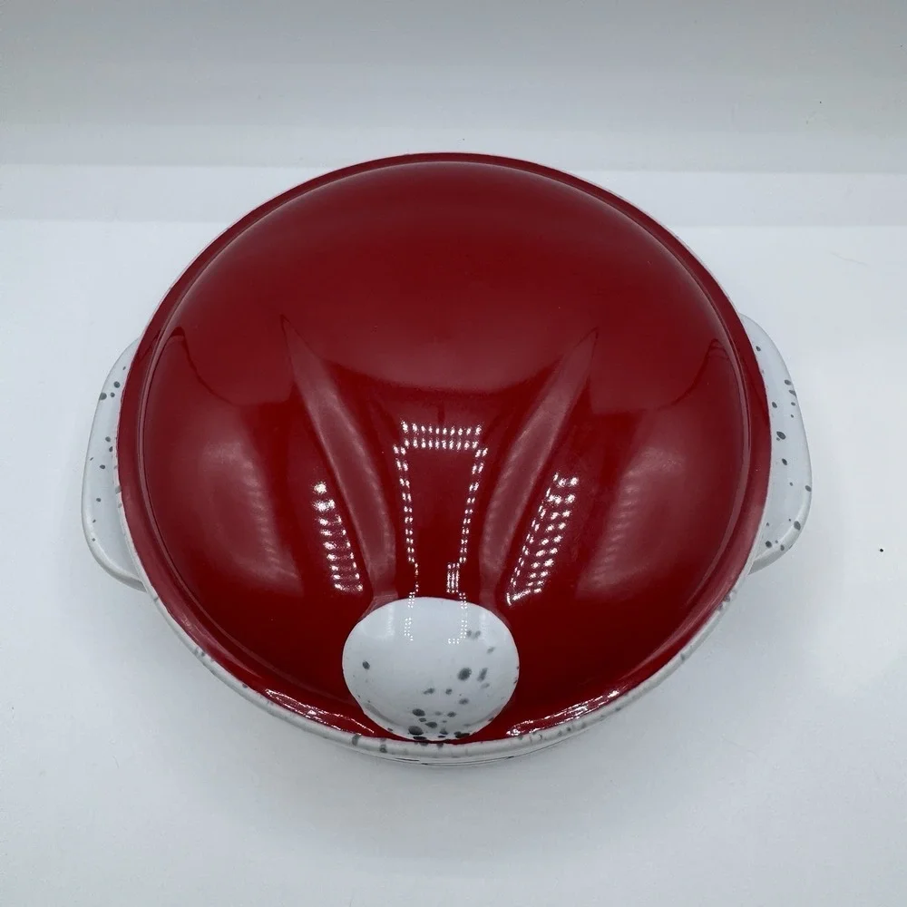 Decorative Ceramic Santa Claus Mini Casserole Dish or Brie Baker. (G4)
